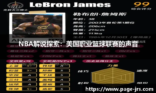 NBA解说探索：美国职业篮球联赛的声音